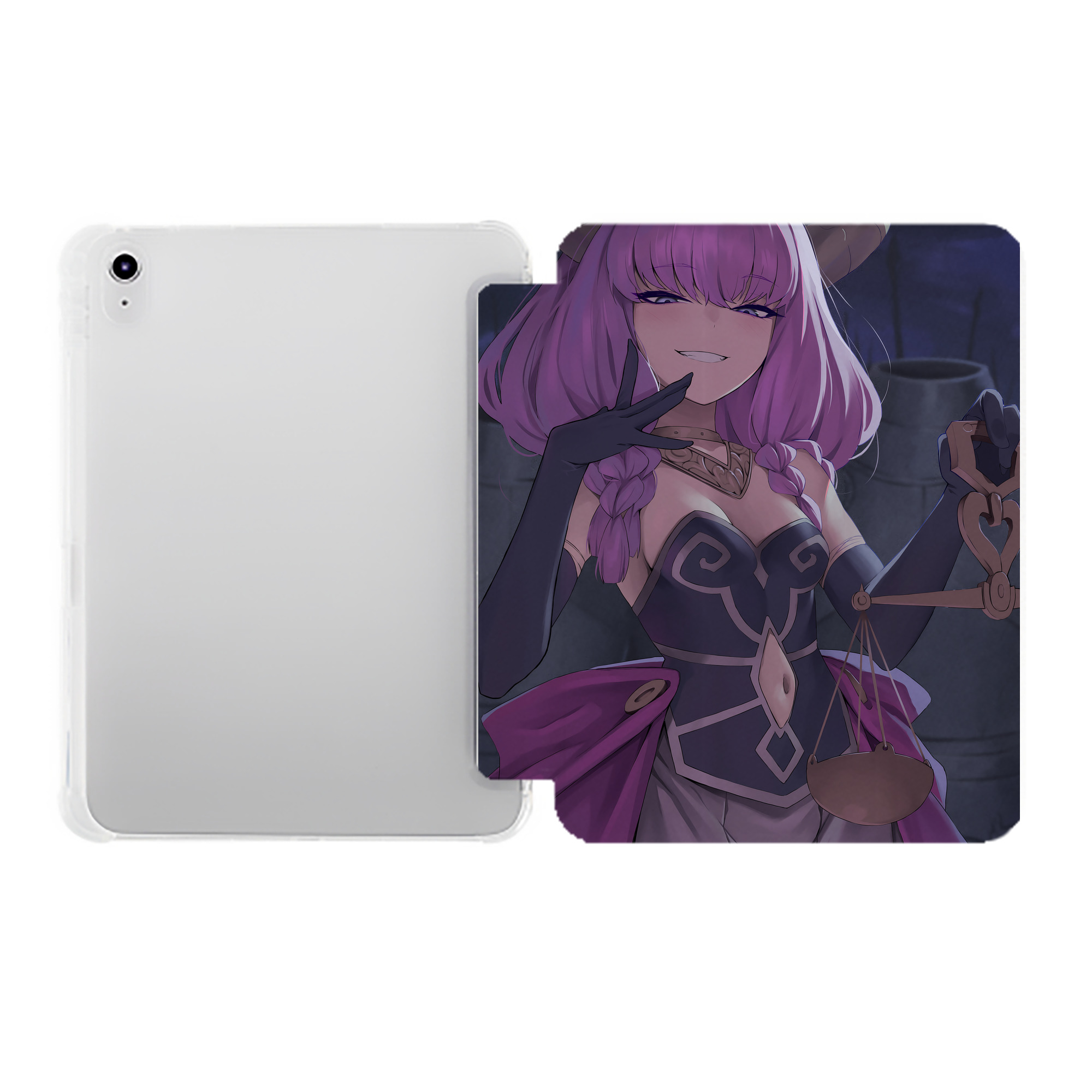 （画像用） 葬送のフリーレン Frieren IPad ケース ペン収納付き 三つ折りスタンド PUレザー×シリコン 対応機種9.5/10.5/10.9インチ